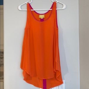 Pink and orange blouse from MAEVE